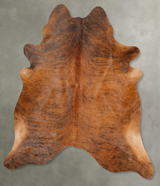 Medium Brindle XX-Large Brazilian Cowhide Rug 7'6"H x 6'11"W #B27502 by Hudson Hides
