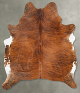 Medium Brindle X-Large Brazilian Cowhide Rug 7'7"H x 5'11"W #B27503 by Hudson Hides