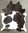 Black and White XX-Large Brazilian Cowhide Rug 8'1"H x 6'6"W #B27509 by Hudson Hides