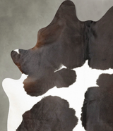 Black and White XX-Large Brazilian Cowhide Rug 8'1"H x 6'6"W #B27509 by Hudson Hides