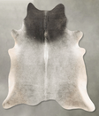 Medium Grey X-Large Brazilian Cowhide Rug 7'6"H x 6'3"W #B27512 by Hudson Hides