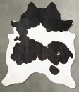 Black and White XX-Large Brazilian Cowhide Rug 8'3"H x 6'8"W #B27516 by Hudson Hides