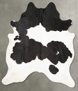 Black and White XX-Large Brazilian Cowhide Rug 8'3"H x 6'8"W #B27516 by Hudson Hides