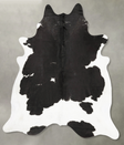 Black and White XX-Large Brazilian Cowhide Rug 8'4"H x 7'2"W #B27517 by Hudson Hides