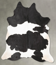Black and White XX-Large Brazilian Cowhide Rug 8'0"H x 6'8"W #B27522 by Hudson Hides