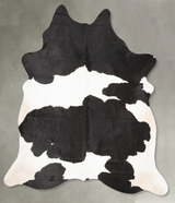 Black and White XX-Large Brazilian Cowhide Rug 8'0"H x 6'8"W #B27522 by Hudson Hides