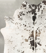 Salt and Pepper Black X-Large Brazilian Cowhide Rug 7'5"H x 6'5"W #B27525 by Hudson Hides