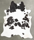 Black and White XX-Large Brazilian Cowhide Rug 8'0"H x 6'8"W #B27539 by Hudson Hides