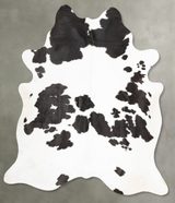 Black and White XX-Large Brazilian Cowhide Rug 8'0"H x 6'8"W #B27539 by Hudson Hides
