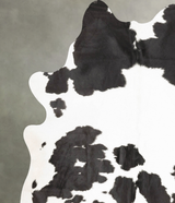 Black and White XX-Large Brazilian Cowhide Rug 8'0"H x 6'8"W #B27539 by Hudson Hides