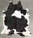 Black and White XX-Large Brazilian Cowhide Rug 8'5"H x 7'1"W #B27542 by Hudson Hides