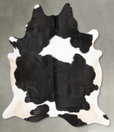 Black and White XX-Large Brazilian Cowhide Rug 8'5"H x 7'1"W #B27542 by Hudson Hides