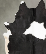 Black and White XX-Large Brazilian Cowhide Rug 8'5"H x 7'1"W #B27542 by Hudson Hides