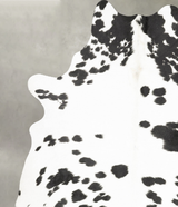 Black and White X-Large Brazilian Cowhide Rug 7'11"H x 6'2"W #B27559 by Hudson Hides
