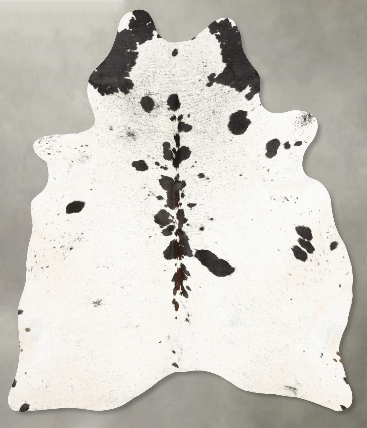 Salt and Pepper Black Cowhide Rug #B27581