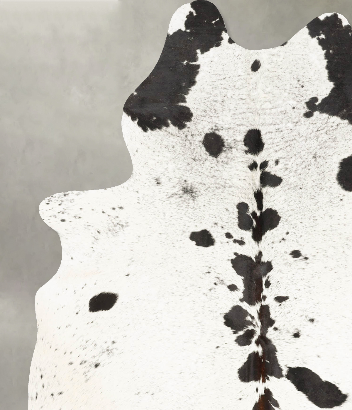 Salt and Pepper Black Cowhide Rug #B27581