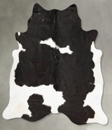 Black and White XX-Large Brazilian Cowhide Rug 7'11"H x 7'3"W #B27589 by Hudson Hides