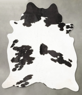 Black and White XX-Large Brazilian Cowhide Rug 8'2"H x 6'5"W #B27593 by Hudson Hides