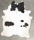 Black and White XX-Large Brazilian Cowhide Rug 8'1"H x 6'5"W #B27604 by Hudson Hides