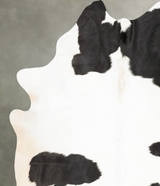 Black and White XX-Large Brazilian Cowhide Rug 8'1"H x 6'5"W #B27604 by Hudson Hides