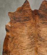 Medium Brindle X-Large Brazilian Cowhide Rug 7'3"H x 6'10"W #B27610 by Hudson Hides