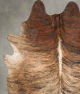 Medium Brindle XX-Large Brazilian Cowhide Rug 7'9"H x 6'7"W #B27614 by Hudson Hides
