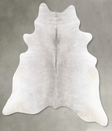 Medium Grey X-Large Brazilian Cowhide Rug 7'6"H x 6'5"W #B27616 by Hudson Hides