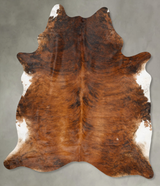 Medium Brindle XX-Large Brazilian Cowhide Rug 8'5"H x 7'2"W #B27634 by Hudson Hides
