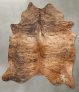 Medium Brindle XX-Large Brazilian Cowhide Rug 8'5"H x 7'3"W #B27639 by Hudson Hides
