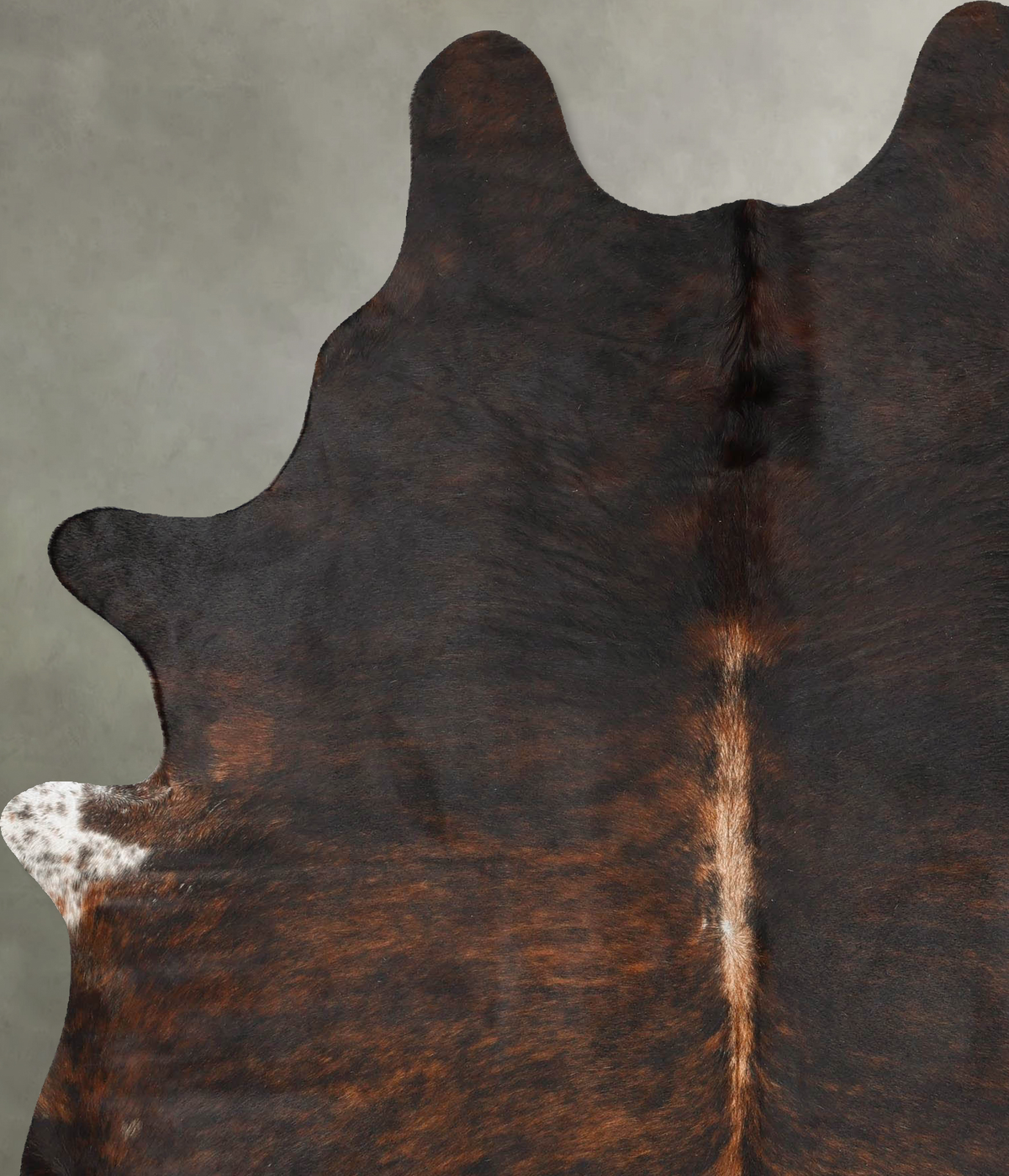 Dark Brindle X-Large Brazilian Cowhide Rug 7'9"H x 5'11"W #B27645 by Hudson Hides