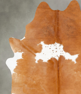 Brown and White XX-Large Brazilian Cowhide Rug 8'1"H x 6'5"W #B27647 by Hudson Hides
