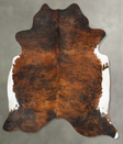 Dark Brindle XX-Large Brazilian Cowhide Rug 7'10"H x 7'4"W #B27656 by Hudson Hides