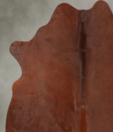 Solid Brown Large Brazilian Cowhide Rug 6'0"H x 5'3"W #B27669 by Hudson Hides