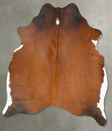 Warm Caramel Large Brazilian Cowhide Rug 5'11"H x 5'4"W #B27673 by Hudson Hides