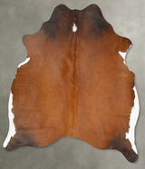 Warm Caramel Large Brazilian Cowhide Rug 5'11"H x 5'4"W #B27673 by Hudson Hides