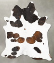 Chocolate and White XX-Large Brazilian Cowhide Rug 9'0"H x 7'5"W #B27682 by Hudson Hides
