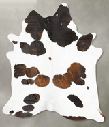 Chocolate and White XX-Large Brazilian Cowhide Rug 9'0"H x 7'5"W #B27682 by Hudson Hides