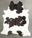 Chocolate and White XX-Large Brazilian Cowhide Rug 8'2"H x 6'10"W #B27683 by Hudson Hides