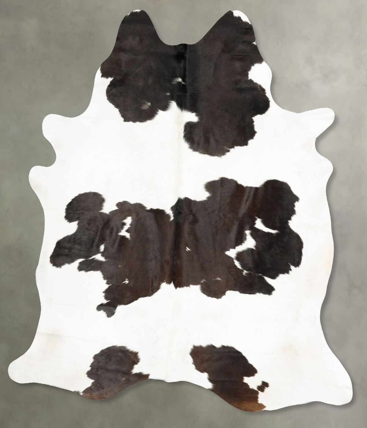 Chocolate and White Cowhide Rug #B27683