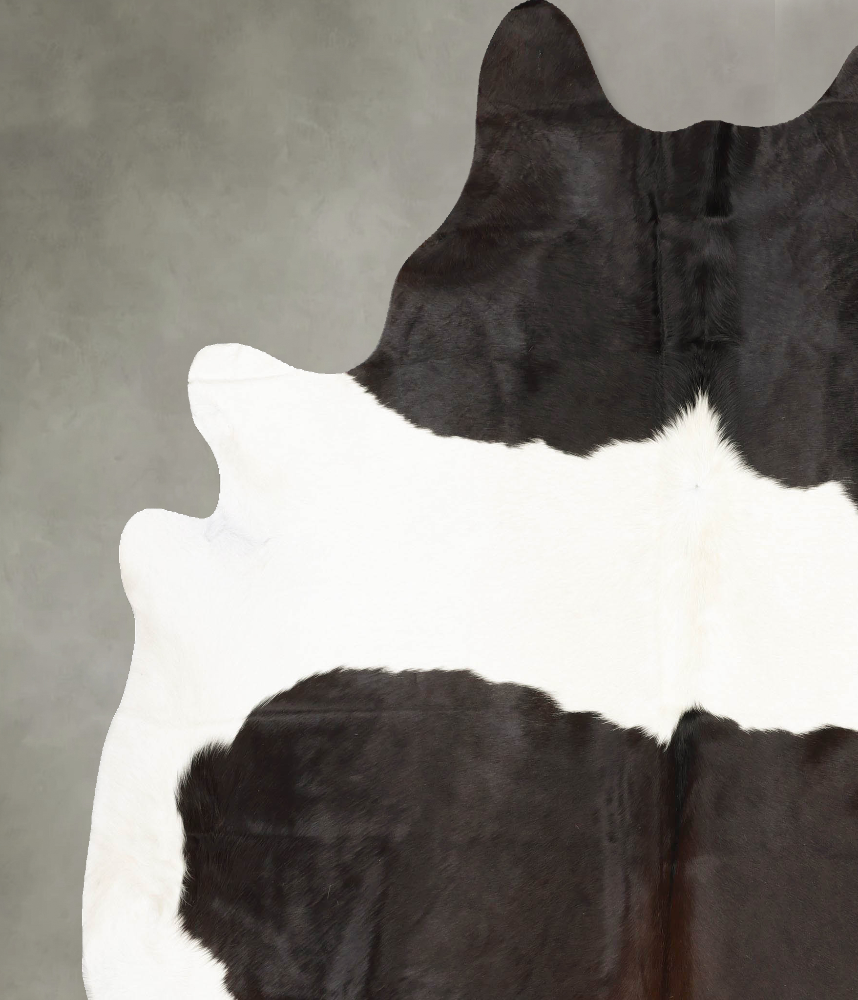 Chocolate and White Cowhide Rug #B27691