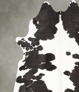 Black and White X-Large Brazilian Cowhide Rug 7'9"H x 6'3"W #B27707 by Hudson Hides