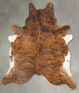 Medium Brindle XX-Large Brazilian Cowhide Rug 7'11"H x 7'3"W #B27742 by Hudson Hides
