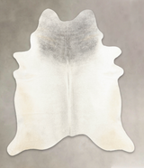 Medium Grey XX-Large Brazilian Cowhide Rug 8'3"H x 6'11"W #B2777 by Hudson Hides