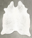 Light Grey Large Brazilian Cowhide Rug 5'11"H x 5'5"W #B27770 by Hudson Hides