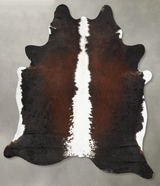 Chocolate and White XX-Large Brazilian Cowhide Rug 8'4"H x 6'8"W #B27796 by Hudson Hides