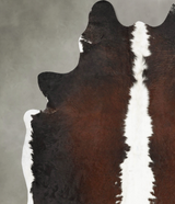 Chocolate and White XX-Large Brazilian Cowhide Rug 8'4"H x 6'8"W #B27796 by Hudson Hides