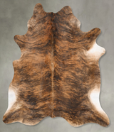 Medium Brindle XX-Large Brazilian Cowhide Rug 7'9"H x 6'11"W #B27797 by Hudson Hides