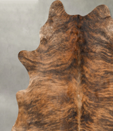 Medium Brindle XX-Large Brazilian Cowhide Rug 7'9"H x 6'11"W #B27797 by Hudson Hides