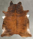Medium Brindle XX-Large Brazilian Cowhide Rug 8'5"H x 6'11"W #B27818 by Hudson Hides