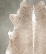 Champagne XX-Large Brazilian Cowhide Rug 7'1"H x 7'3"W #B27823 by Hudson Hides
